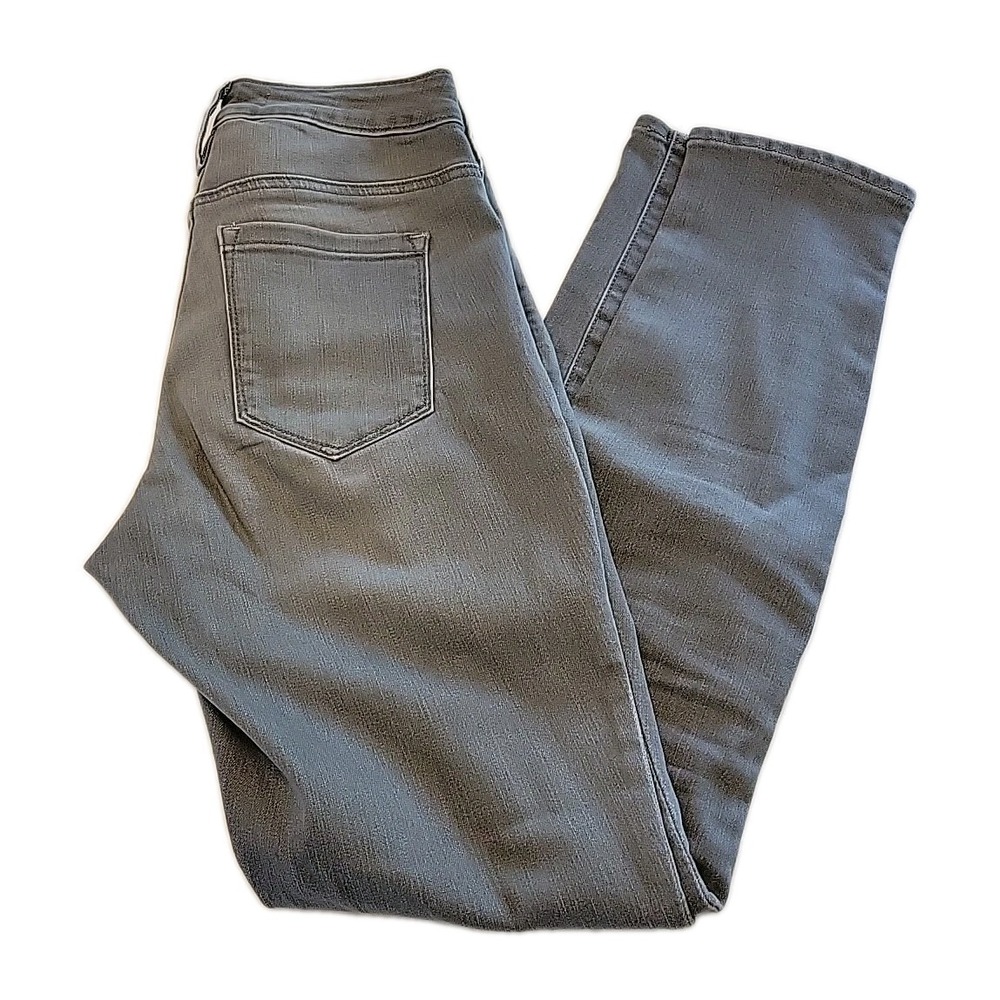Athleta Jeans Womens 0 Sculptek Skinny Leg Gray Mid Rise Stretch Denim